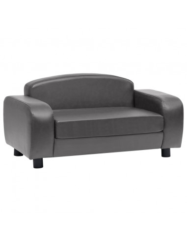 Divano per Cani Grigio 80x50x40 cm in Similpelle