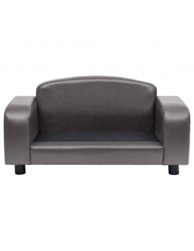 Divano per Cani Grigio 80x50x40 cm in Similpelle