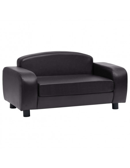 Divano per Cani Nero 80x50x40 cm in Similpelle