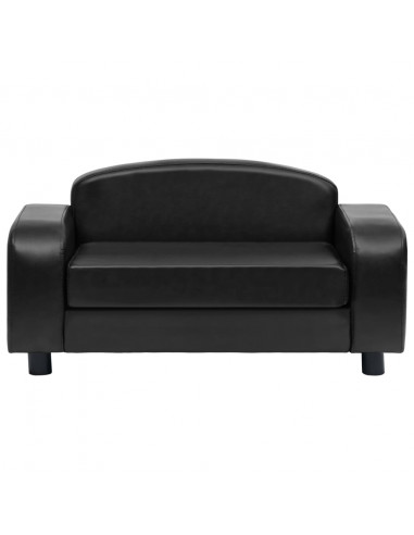 Divano per Cani Nero 80x50x40 cm in Similpelle