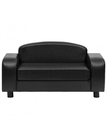 Divano per Cani Nero 80x50x40 cm in Similpelle