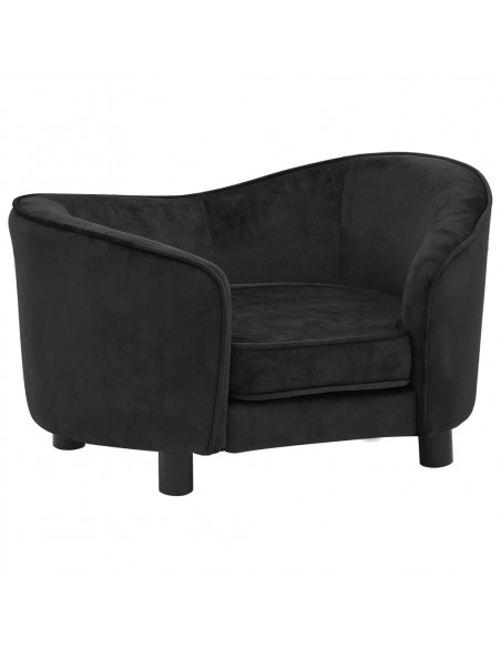 Divano per Cani Nero 69x49x40 cm in Peluche