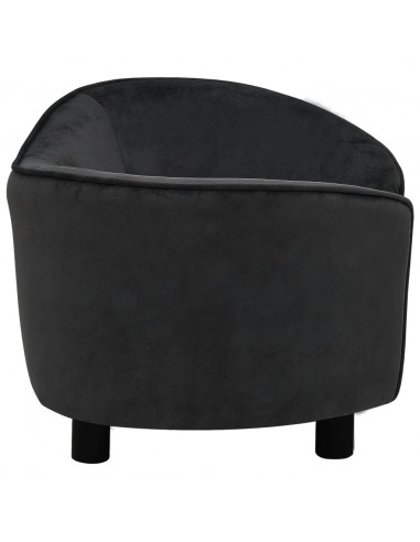 Divano per Cani Nero 69x49x40 cm in Peluche