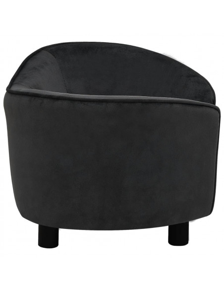Divano per Cani Nero 69x49x40 cm in Peluche