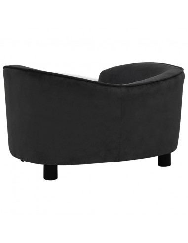Divano per Cani Nero 69x49x40 cm in Peluche