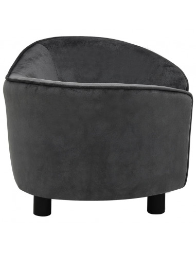 Divano per Cani Grigio Scuro 69x49x40 cm in Peluche