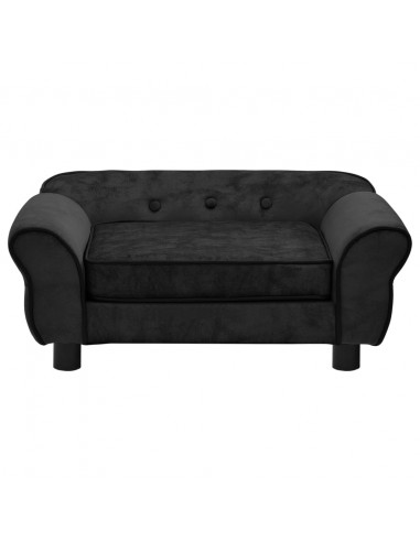 Divano per Cani Nero 72x45x30 cm in Peluche