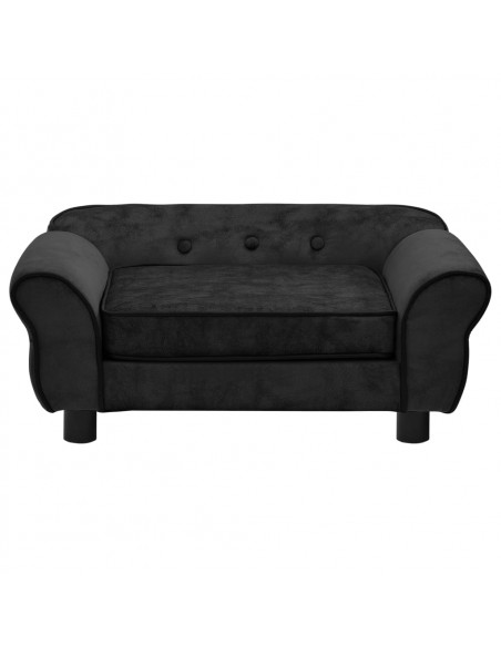 Divano per Cani Nero 72x45x30 cm in Peluche