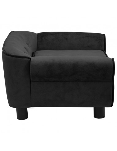 Divano per Cani Nero 72x45x30 cm in Peluche