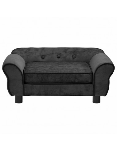 Divano per Cani Grigio Scuro 72x45x30 cm in Peluche
