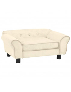 Divano per Cani Crema 72x45x30 cm in Peluche 2