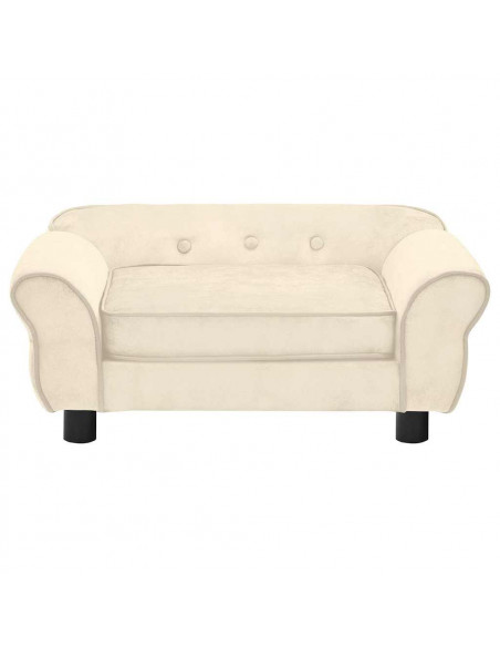 Divano per Cani Crema 72x45x30 cm in Peluche
