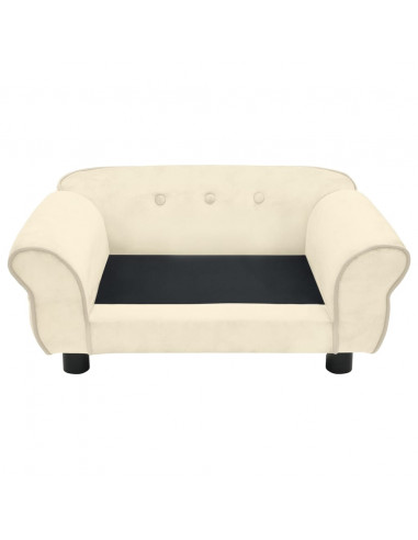 Divano per Cani Crema 72x45x30 cm in Peluche
