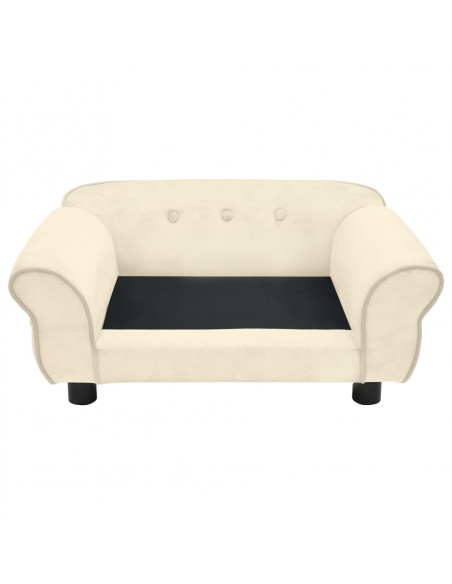 Divano per Cani Crema 72x45x30 cm in Peluche