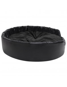 Lettino per Cani Nero 99x89x21 cm in Peluche e Similpelle 2