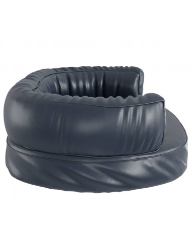 Letto per Cani con Gommapiuma Blu Scuro 60x42 cm in Similpelle