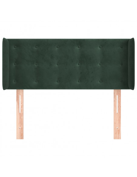 Testiera ad Orecchio Verde Scuro 93x16x78/88 cm in Velluto