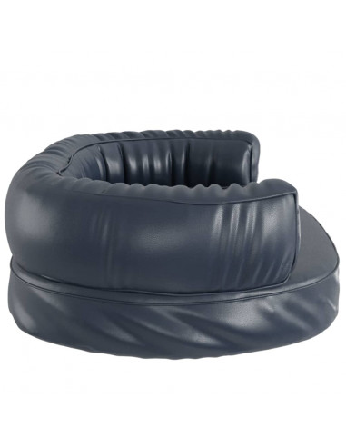 Letto Cani Ergonomico Gommapiuma Blu Scuro 75x53 cm Similpelle