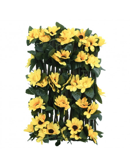 Traliccio Edera Artificiale Espandibile 5pz Giallo 180x20 cm