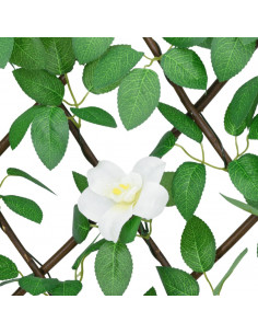 Traliccio Edera Artificiale Espandibile Verde 186x30 cm