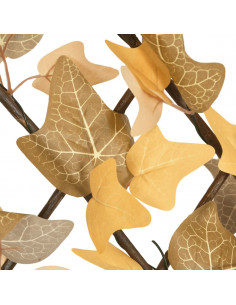 Traliccio Foglie Acero Artificiale Espandibile Arancione 180x30