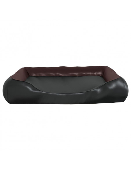 Cuccia per Cani Nero e Marrone 80x68x23 cm Similpelle