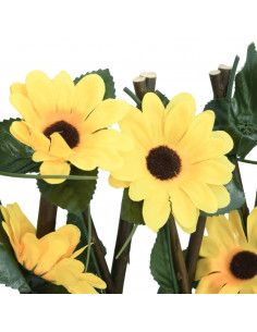 Traliccio Edera Artificiale Espandibile Giallo 180x60 cm