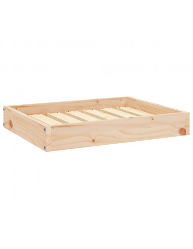 Cuccia per Cani 61,5x49x9 cm in Legno Massello di Pino