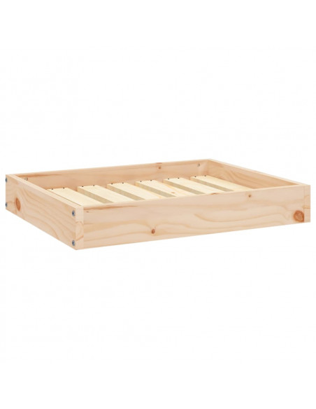 Cuccia per Cani 61,5x49x9 cm in Legno Massello di Pino