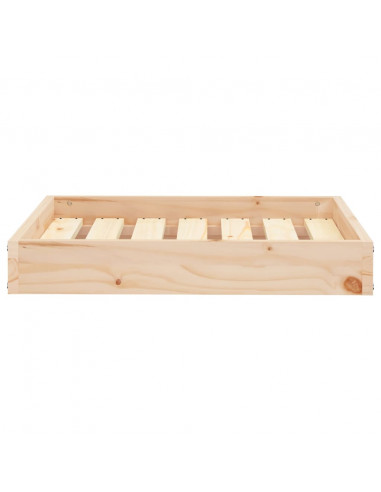 Cuccia per Cani 61,5x49x9 cm in Legno Massello di Pino