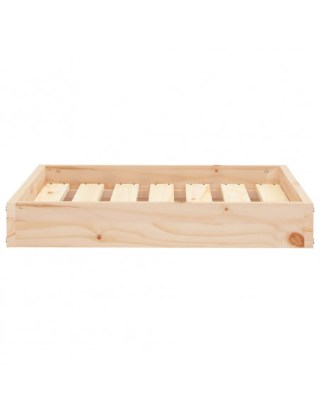 Cuccia per Cani 61,5x49x9 cm in Legno Massello di Pino