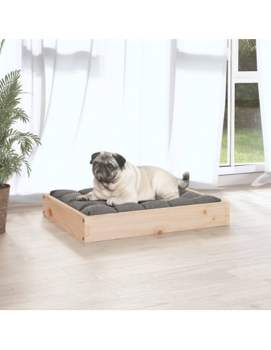Cuccia per Cani 61,5x49x9 cm in Legno Massello di Pino