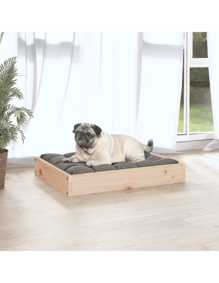 Cuccia per Cani 61,5x49x9 cm in Legno Massello di Pino