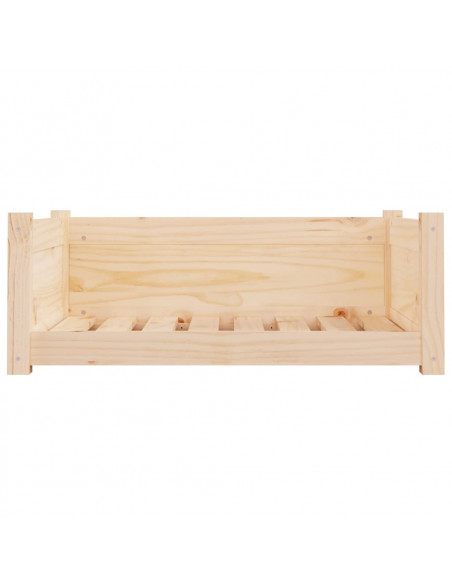 Cuccia per Cani 75,5x55,5x28 cm in Legno Massello di Pino