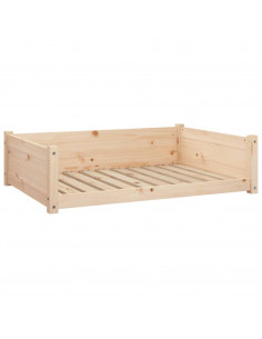 Cuccia per Cani 95,5x65,5x28 cm in Legno Massello di Pino 2