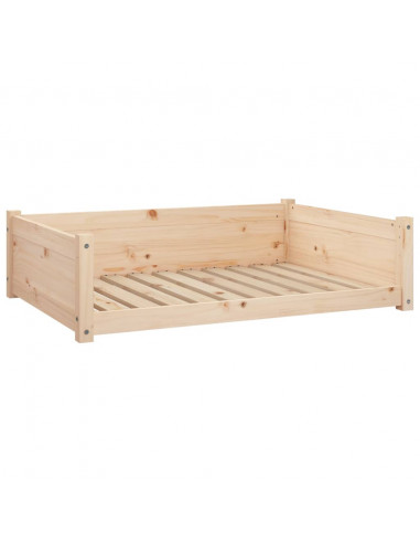 Cuccia per Cani 95,5x65,5x28 cm in Legno Massello di Pino