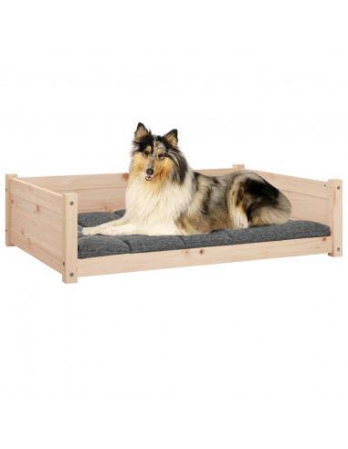 Cuccia per Cani 95,5x65,5x28 cm in Legno Massello di Pino