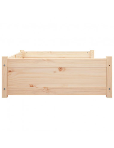 Cuccia per Cani 95,5x65,5x28 cm in Legno Massello di Pino