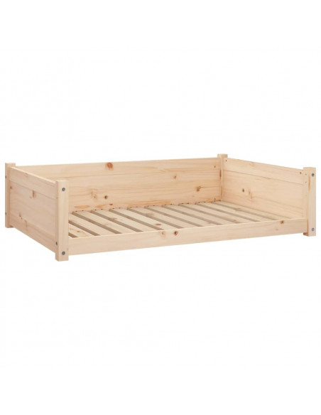 Cuccia per Cani 105,5x75,5x28 cm in Legno Massello di Pino