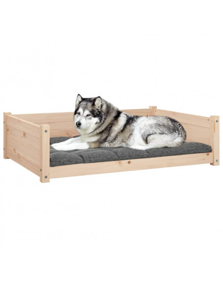 Cuccia per Cani 105,5x75,5x28 cm in Legno Massello di Pino