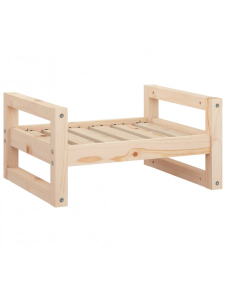 Cuccia per Cani 55,5x45,5x28 cm in Legno Massello di Pino