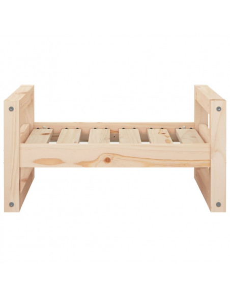 Cuccia per Cani 55,5x45,5x28 cm in Legno Massello di Pino