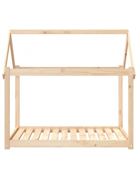 Cuccia per Cani 111x80x100 cm in Legno Massello di Pino