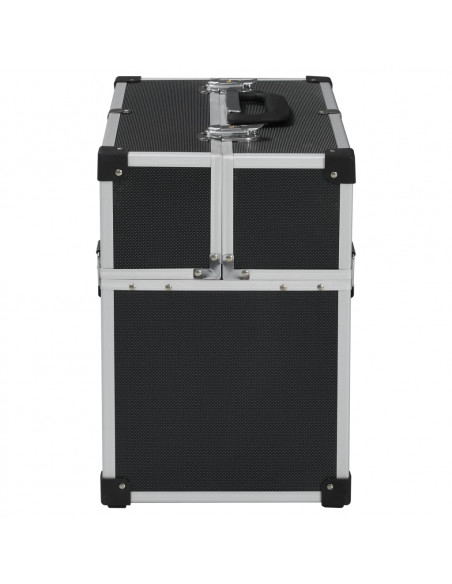 Valigetta per Attrezzi 38x22,5x34 cm Nera in Alluminio