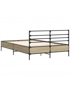 Giroletto Rovere Sonoma 135x190 cm in Legno Multistrato Metallo