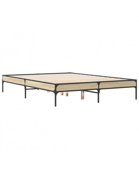 Giroletto Rovere Sonoma 135x190 cm in Legno Multistrato Metallo
