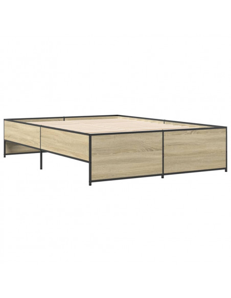 Giroletto Rovere Sonoma 135x190 cm in Legno Multistrato Metallo