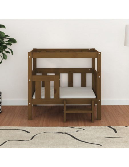 Cuccia per Cani Ambra 75,5x63,5x70 cm in Legno Massello di Pino