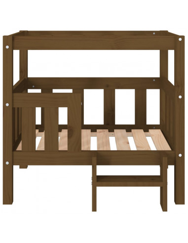 Cuccia per Cani Miele 75,5x63,5x70 cm in Legno Massello di Pino