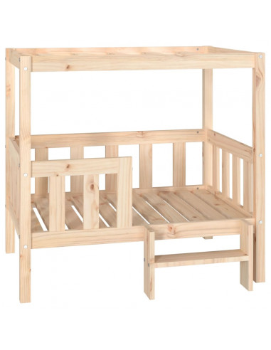 Cuccia per Cani 95,5x73,5x90 cm in Legno Massello di Pino